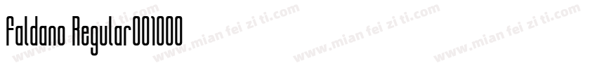 Faldano Regular001000字体转换